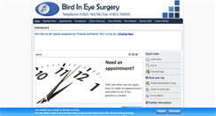 Desktop Screenshot of birdineyesurgery.nhs.uk